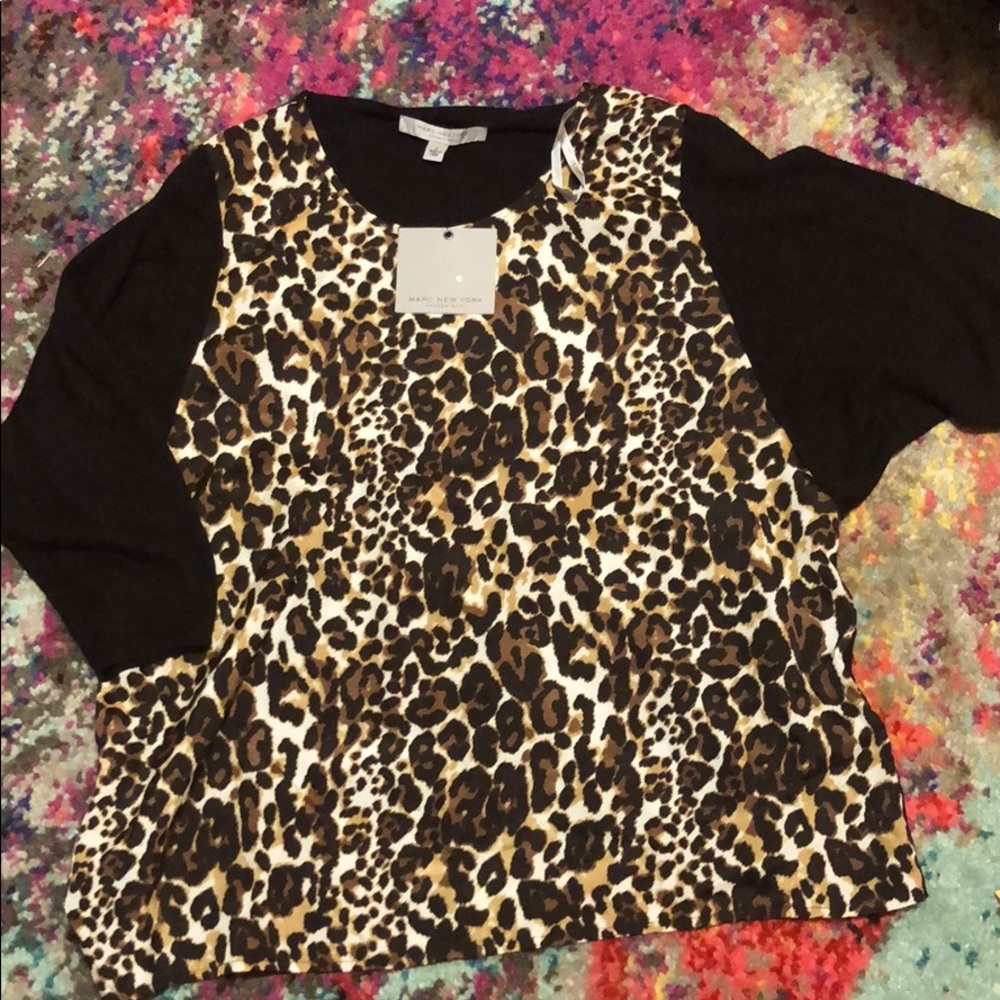 BOGO NWT Leopard print Blouse